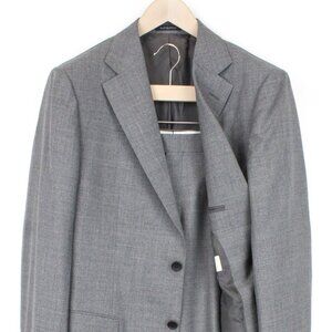 Suits Supply Vitale Barberis Canonico Gray Wool Suit Size 48R